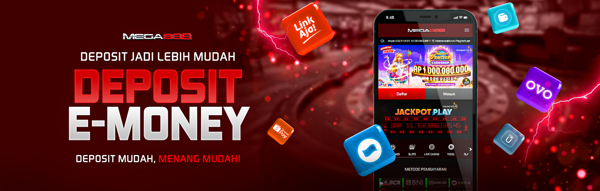 DEPOSIT E-MONEY TANPA POTONGAN	